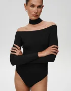 Undress code Боди Drunk in Love Bodysuit Classic дамско в черно с изчистен дизайн 541