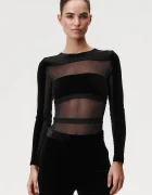 Undress code Боди Go for it Bodysuit Thong дамско в черно с изчистен дизайн 500