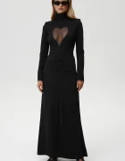 Undress code Боди Heart Out Bodysuit Classic в черно с изчистен дизайн 840