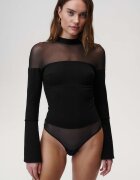 Undress code Боди My Muse Bodysuit Classic дамско в черно с изчистен дизайн 719