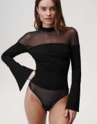 Undress code Боди My Muse Bodysuit Classic дамско в черно с изчистен дизайн 719