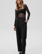 Undress code Боди No Promises Bodysuit Thong в черно с изчистен дизайн 819
