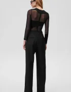 Undress code Боди No Promises Bodysuit Thong в черно с изчистен дизайн 819