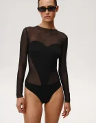 Undress code Боди Soulmate Bodysuit в черно с изчистен дизайн 1126