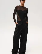 Undress code Боди Soulmate Bodysuit в черно с изчистен дизайн 1126