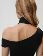 Undress code Боди Virgo Bodysuit Thong в черно с изчистен дизайн 837