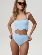 Undress code Долнище на бански Dashing Bikini Bottom в синьо 1206