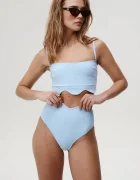 Undress code Долнище на бански Dashing Bikini Bottom в синьо 1206
