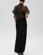 Undress code Копринено боди Pirouette Bodysuit в черно с изчистен дизайн 1122