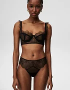 Undress code Прашки 582 Bliss Thong Black в черно от полупрозрачна материя