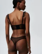 Undress code Сутиен 581 Bliss Bra Black в черно от полупрозрачна материя с десен