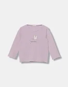 United Colors of Benetton Бебешка памучна блуза с дълъг ръкав