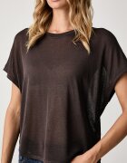 United Colors of Benetton блуза дамска с вискоза кафява 13I8D10H0