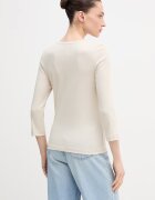 United Colors of Benetton блуза с дълги ръкави дамска от памук бежова 3GA8D10C4