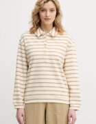 United Colors of Benetton Блуза с дълги ръкави дамска памучна бежова 3PNUD3018
