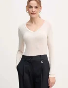 United Colors of Benetton Блуза с дълги ръкави с кашмир