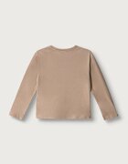 United Colors of Benetton блуза с дълги ръкави за деца от памук кафява 3ATNG10NN