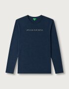 United Colors of Benetton блуза с дълги ръкави за деца от памук тъмносиня 3ATNC10UD