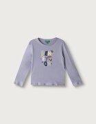 United Colors of Benetton блуза с дълги ръкави за деца от памук виолетова 3ATNG10NI