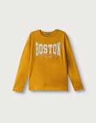 United Colors of Benetton блуза с дълги ръкави за деца от памук жълта 3096C10LF