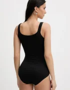 United Colors of Benetton боди дамско с памук черно 3ZQM1B008