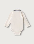 United Colors of Benetton боди за бебе от памук бежово 3CDIAB00F