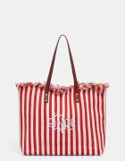 United Colors of Benetton чанта tote дамска от памук червена 6O4LVY02N