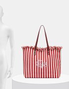 United Colors of Benetton чанта tote дамска от памук червена 6O4LVY02N