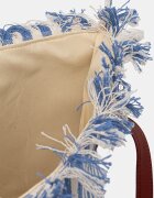 United Colors of Benetton чанта tote дамска от памук синя 6O4LVY02N