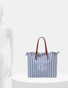 United Colors of Benetton чанта tote дамска от памук синя 6O4LVY02N