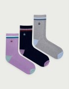 United Colors of Benetton чорапи дамски 3 броя сиви 6K7WV700J