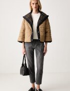 United Colors of Benetton дънки mom fit дамски сиви 4OHWDF02Z