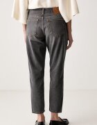 United Colors of Benetton дънки mom fit дамски сиви 4OHWDF02Z
