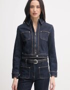 United Colors of Benetton дънково яке дамско от памук с еластан тъмносиньо 2S90DN095