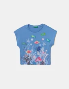 United Colors of Benetton Детска памучна тениска