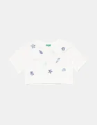 United Colors of Benetton Детска памучна тениска