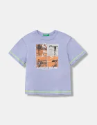 United Colors of Benetton Детска памучна тениска