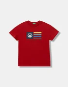 United Colors of Benetton Детска памучна тениска