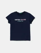 United Colors of Benetton Детска памучна тениска