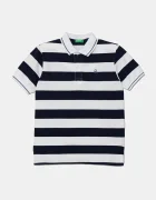 United Colors of Benetton Детска памучна тениска с яка