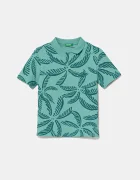 United Colors of Benetton Детска памучна тениска с яка