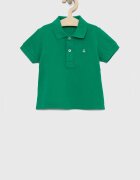 United Colors of Benetton Детска памучна тениска с яка