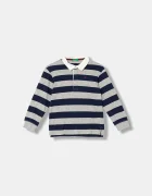 United Colors of Benetton Детска памучна тениска с яка