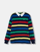 United Colors of Benetton Детска памучна тениска с яка
