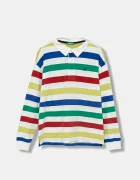 United Colors of Benetton Детска памучна тениска с яка