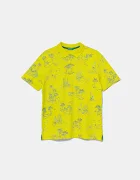 United Colors of Benetton Детска памучна тениска с яка
