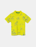United Colors of Benetton Детска памучна тениска с яка