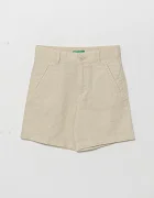 United Colors of Benetton Детски ленен къс панталон