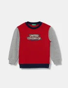 United Colors of Benetton Детски памучен суичър