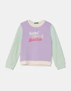 United Colors of Benetton Детски памучен суичър